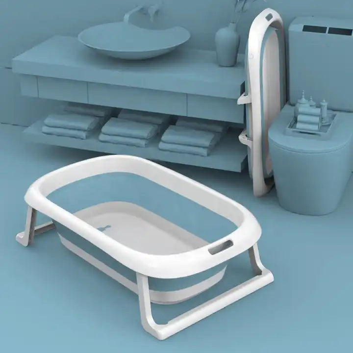 🛁 Baño seguro y cómodo para tu bebé con la Bañera Plegable con Termómetro 💖