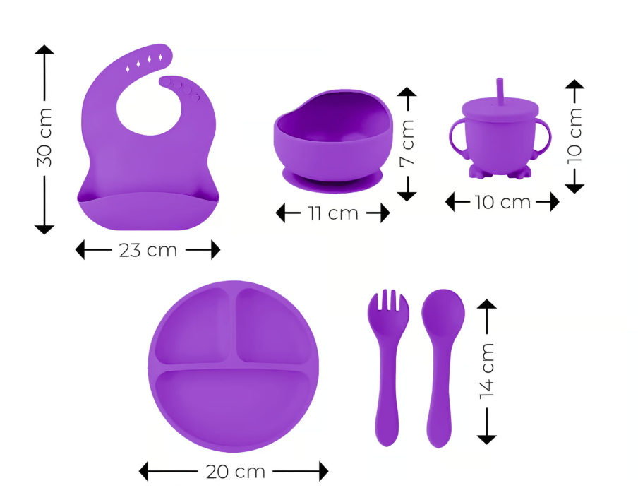 ¡Vajilla para bebés – Haz que cada comida sea una aventura segura y divertida! 🍼🧸