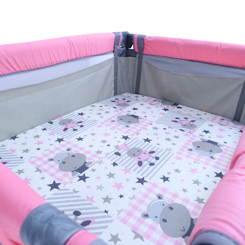 🧸 Seguridad y tranquilidad mientras haces tus tareas – Corral de día con cambiador