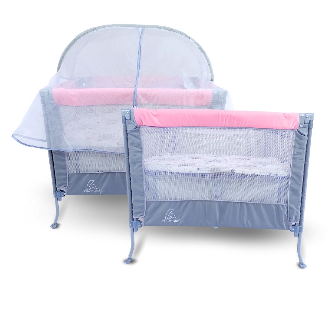 🧸 Seguridad y tranquilidad mientras haces tus tareas – Corral de día con cambiador