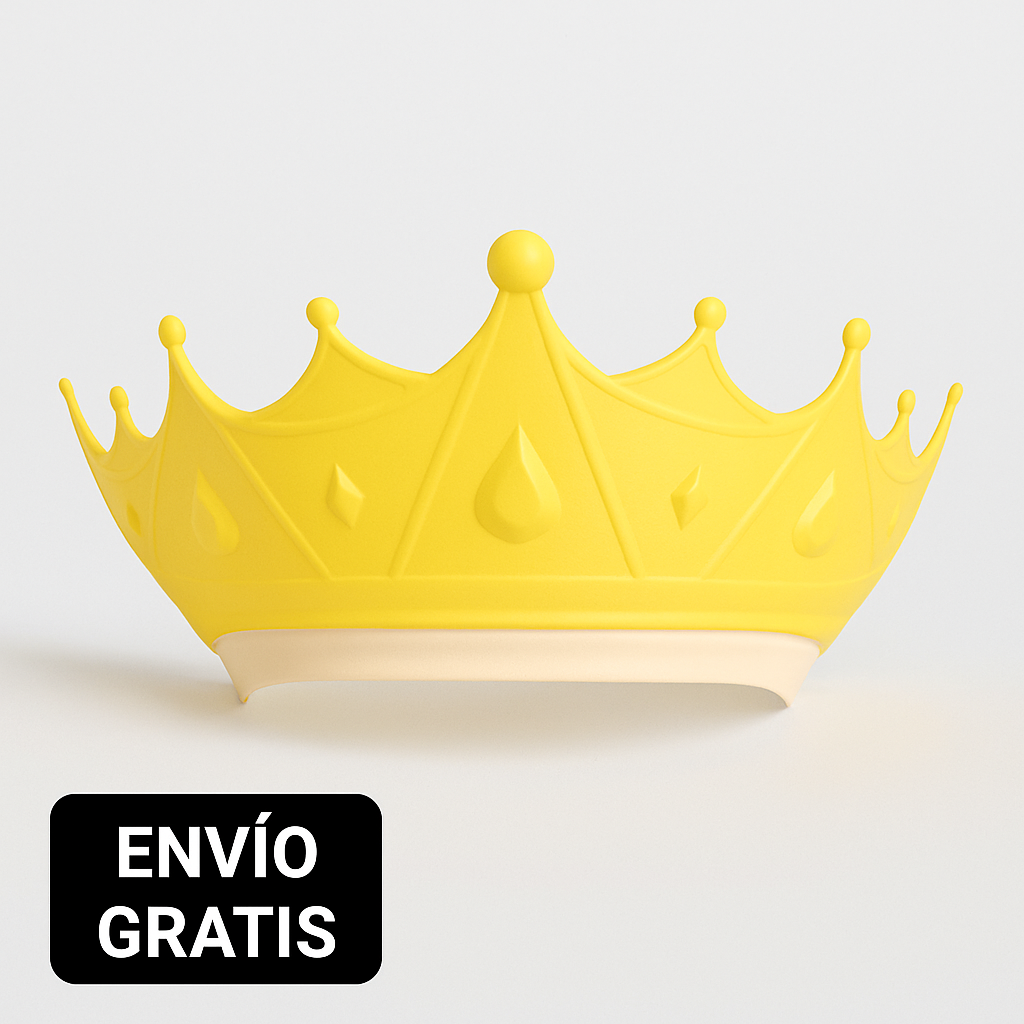 👑 Convierte el baño en juego con este gorro antillanto para bebé