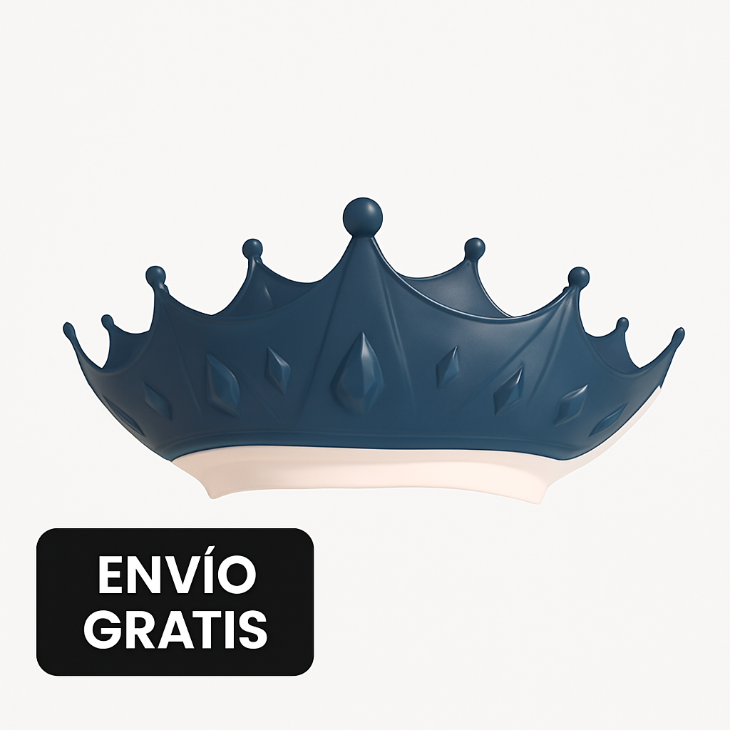 👑 Convierte el baño en juego con este gorro antillanto para bebé
