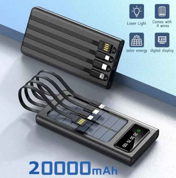 🛡️ Kit de Emergencia Solar 20.000 mAh — Que Nunca te Falten Energía, Luz y Comunicación
